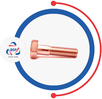 Copper Nickel 70 / 30 Half Threaded Hex Bolts