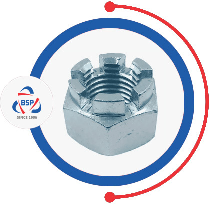 Duplex Steel S31803 Slotted Hex Nuts Duplex Steel S31803 Slotted Hex Nuts